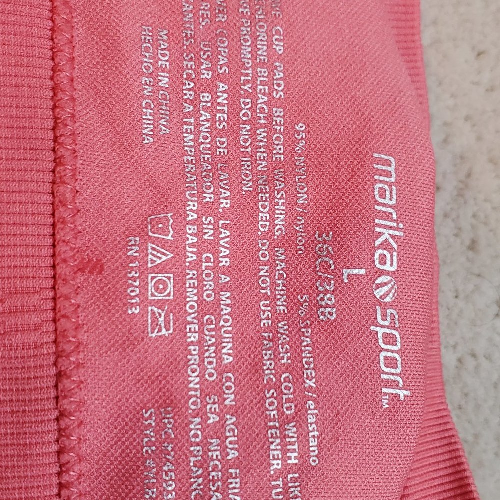 Womens sports bra with contrasting trim - Picture 3 of 3